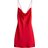 H&M Tie Detail Satin Slip Dress - Bright Red