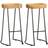 vidaXL 244010 Brown/Black Bar Stool 76cm 2pcs