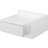 Act Nordic Ashlan White Bedside Table 32x40cm