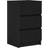 vidaXL Engineered Wood Black Sengebord 35x39cm