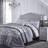 Catherine Lansfield Damask Jacquard Quilted Bedspread Silver, Grey (260x240cm)