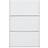 GFW Narrow High Gloss White Shoe Rack 72x112cm