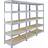MonsterShop 3 x Q-Rax Grey Shelving System 90x182.5cm 3pcs