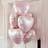 Shein 18-Inch Pink Heart Shaped Foil Balloons