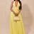 Shein Elegant Yellow Halter Backless Maxi Dress - Yellow