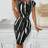 Shein Luneh Women's Casual Bodycon Dress With All-Over Print
