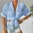 Shein Women Simple Solid Color Short Sleeve Kimono Cover Up - Summer