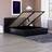 Vida Designs Lisbon Black 5ft King Size Ottoman Faux Leather Frame Bed