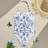 Shein Teen Girls Blue Floral Print One-Piece Swimsuit Sets - Blue Floral