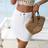 Shein Breezaya Women's Pocket Casual Short Denim Mini Skirt - White