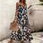 Shein Breezaya Women's Leopard Print Sleeveless Dress - Casual Resort
