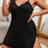Shein Plus Contrast Lace Split Hem Cami Pajama Nightdress