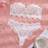Shein Lace Pattern Design Lingerie Set - Strapless