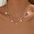 Shein Gold Starfish Shell Faux Pearl Necklace - Beach