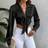 Rafferiza Solid Knot Front Crop Satin Blouse Women Shirt