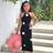 Shein Tween Girl Elegant Floral Print Halter Neck Snug Fit Vacation Dress