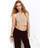 H&M Halterneck Topp Med Dragsko - Beige