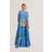 Sheer Neck Floral Trapeze Maxi Dress