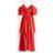 H&M Cold-Shoulder-Kleid - Rot