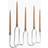 H&M Wavy Metal Candelabra Silver-Coloured Candelabrum