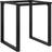 vidaXL Legs O-Frame Black Bordsben 73cm