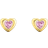 Thomas Sabo Heart Stud Earrings - Gold/Pink