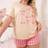 Shein Plus Size Cherry Bow Print Short Sleeve Top And Plaid Shorts Pajama Set