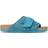 Birkenstock Kyoto Nubuck-Suede Leather One-Strap Sandals - Deep Turquoise
