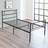 Home Treats Single Metal In With Straight Headboard 90x190cm