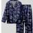 Shein Tween Boy Video Game Printed Blue Long Sleeve Shirt And Pants Pajama Set