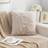 Shein Flannel Embossed Pillow 1pc Cushion Cover Beige