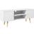 Homcom Cabinet White TV Bench 120x50cm