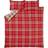 Catherine Lansfield Kelso Duvet Cover Red (200x135cm)