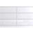 Fwstyle Stora White Gloss Chest of Drawer 110x77cm