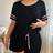 Shein Soft & Skin-Friendly Color Block Plus Size Pajama Set