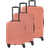 Travelite Bali Suitcase 3 delar - Coral