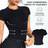 Shein Women's Ruched Corset Tops Fitted Bamboo Fiber Short Sleeve Top Slim - Breathable Comfortable Shapewear