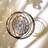 Shein 3D Mandala Pattern Stainless Steel Rotating Wind Chime