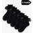 Shein Girls Black Ruffle Trim Sheer Mesh Socks - Black