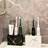 Shein Ceramic Gold Marble Toothbrush Holder 3-Hole Freestanding Storage Rack