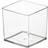 Shein Plastic Square Transparent Flower Vase