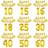 Shein Gold Happy Birthday Number Foil Balloons Adult Party Decoration 10 11 12 15 18 25 30 40 50 60 Year