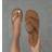 Shein Flat Flip Flops - Brown