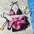 Shein Floral Ombre Print Bikini Set - Women