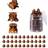 Shein Can Of Small Mini Hair Clips 40 In Brown