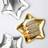 Shein Gold & Silver Star Shaped Disposable Paper Plates 10pcs