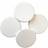 Shein Round SBR Makeup Sponge Cosmetic Foam Pad - White