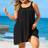 Shein Plus Size Women Beach Dress Cover-Up - Black