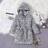 Shein Pre-Teen Boys Fashion Football Allover Print Hooded Long Sleeve Robe - Grey