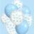 Shein 12inch Blue Latex Bow Balloons 30/15/3 Pcs